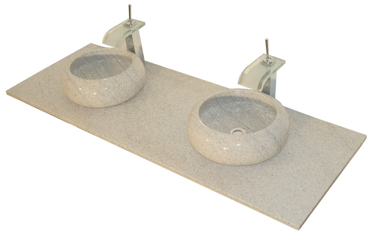 Imperial White Doppel waschtisch Granit Naturstein Imperial White Doppel waschtisch Waschbecken Granit Naturstein