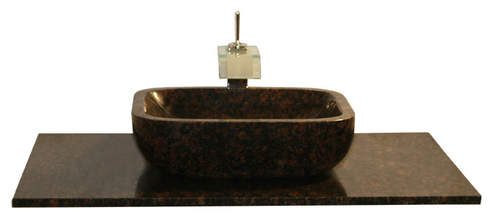 Tan Brown braun Doppel waschtisch Waschbecken Granit Naturstein Tan Brown braun Doppel waschtisch Waschbecken Granit Naturstein